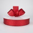 1.5  Mini Glitter Dots Ribbon: Red (50 Yards) Online