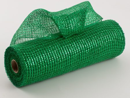 10  Fabric Mesh: Metallic Emerald For Cheap