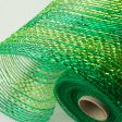 10  Poly Deco Mesh: Green & Lime Metallic Ombré Online Sale