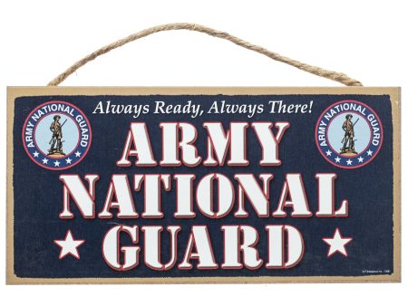 10  Wooden Sign: Army National Guard Hot on Sale