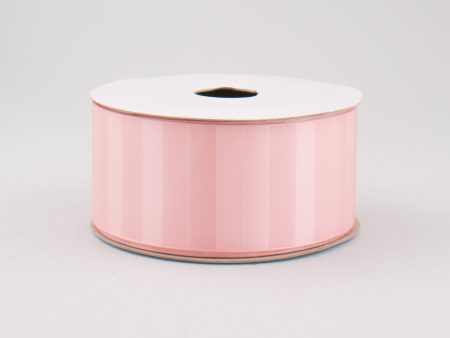 1.5  Satin Stripe Ribbon: Pale Pink (10 Yards) Hot on Sale