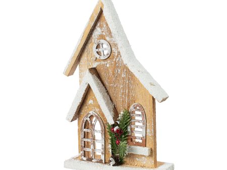 11  Wooden Winter House Decoration: Natural Sale