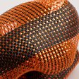 10  Poly Deco Mesh: Deluxe Wide Stripe Black Orange Supply