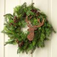 10  Corrugated Reindeer Ornament: Rust Cheap