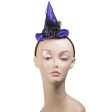 5  Mini Witch Hat Headband: Purple on Sale