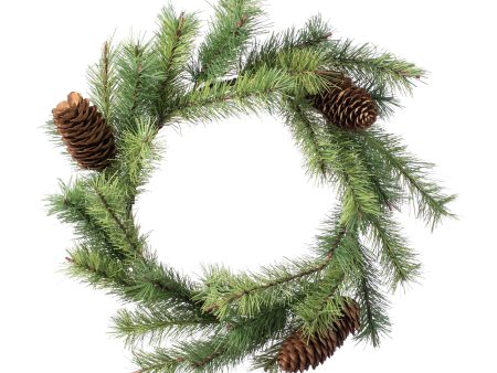 14  Woodsy Pine Candle Ring With Pinecones Sale