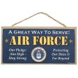 10  Wooden Sign: US Air Force For Discount