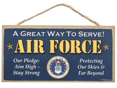 10  Wooden Sign: US Air Force For Discount