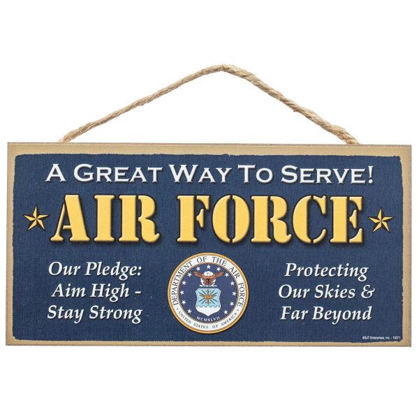 10  Wooden Sign: US Air Force For Discount