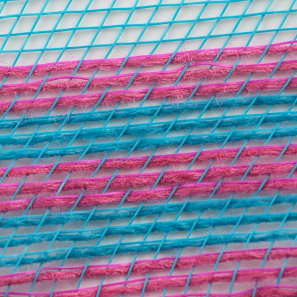 10  Border Stripe Mesh: Turquoise & Hot Pink Supply