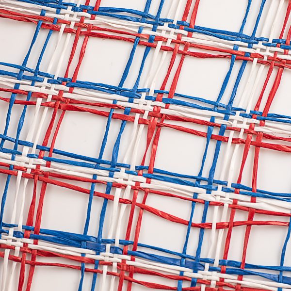 10  Poly Burlap Check Mesh: Red, White, Blue Online Hot Sale