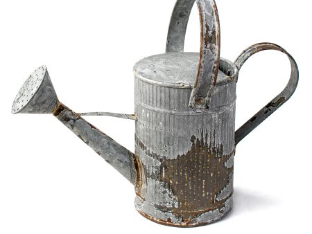 13  Tin Watering Can: Rustic Vertical Stripe Cheap