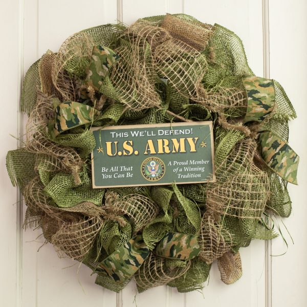 10  Wooden Sign: US Army Discount