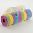 10  Small Stripe Fabric Mesh: Hot Pink, Green, Yellow, Lavender, Turquoise Fashion