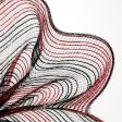 10  Bold Stripe Fabric Mesh: Red, Black, White Discount