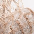 10  Poly Jute Deco Mesh: Natural & Clear Check Hot on Sale