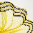 10  Border Stripe Mesh: Yellow & Black Hot on Sale