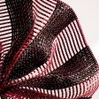 10  Poly Deco Mesh: Deluxe Wide Stripe Black Red For Discount