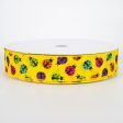 1.5  Multicolored Ladybugs Ribbon: Yellow (50 Yards) For Discount