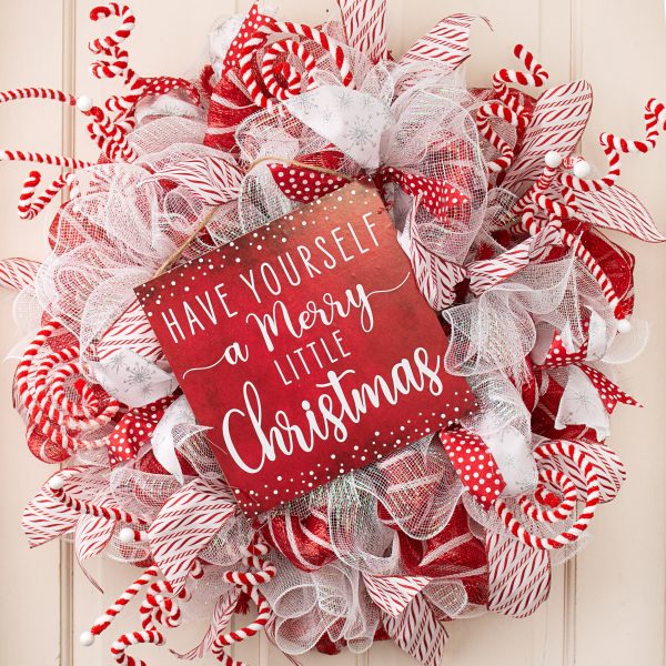 10  Square Wooden Sign: Merry Little Christmas Online Hot Sale