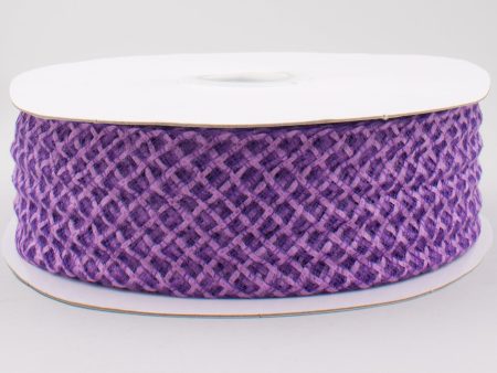 1.5  Jute Deco Flex Ribbon: Purple (20 Yards) Online now