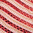 10  Burlap Deco Mesh: Metallic Dark Red For Sale