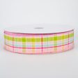 1.5  Spring Plaid Ribbon: Pastels (50 Yards) For Sale