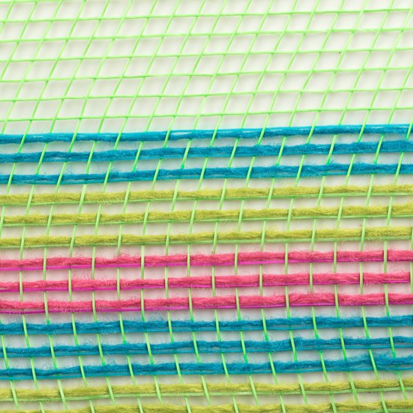 10  Border Stripe Mesh: Lime, Hot Pink, Fresh Green, Turquoise on Sale