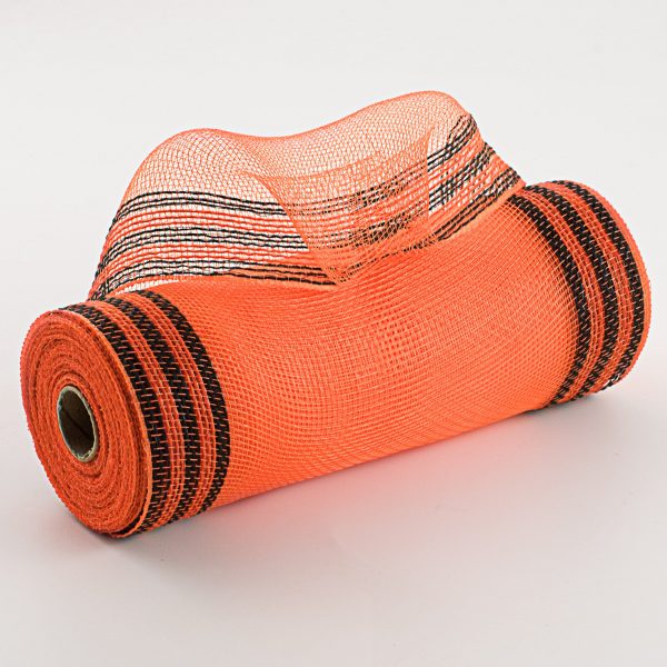 10  Border Stripe Mesh: Orange & Black Supply