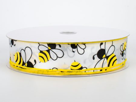 1.5  Bumble Bee Satin Ribbon (50 Yards) Cheap