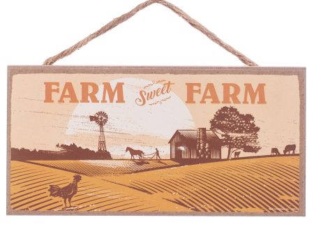 10  Wooden Sign: Farm Sweet Farm For Sale