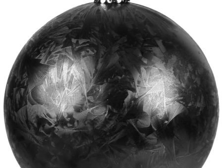 100MM Feather Smooth Ball Ornament: Black For Discount