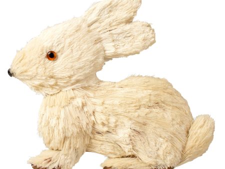 10  Linen Sisal Half Rabbit Decoration: Cuddling Online Sale