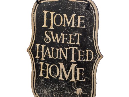 Sweet Haunted Home Hanging Sign (13  x 20 ) Discount