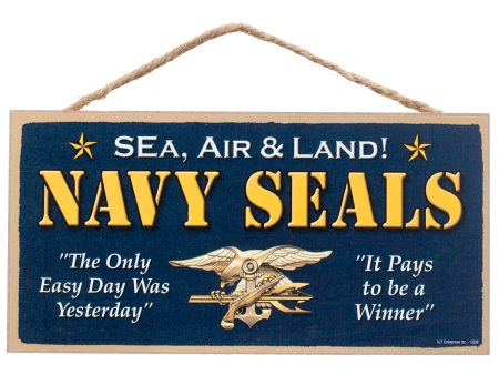 10  Wooden Sign: Navy Seals For Sale