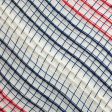 10  Fabric Bold Stripe Mesh: Navy, Red, White Cheap