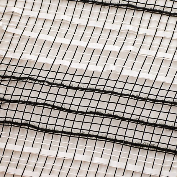 10  Metallic Stripe Fabric Mesh: Black & White For Discount