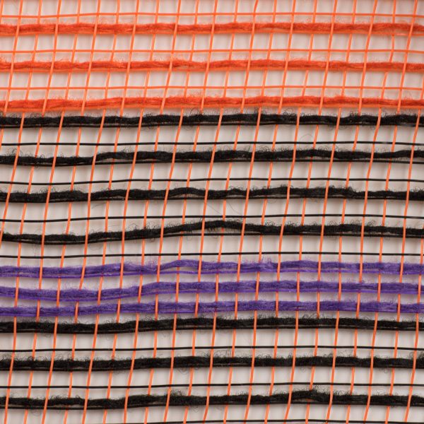 10  Bold Stripe Fabric Mesh: Orange, Black, Purple Online Hot Sale