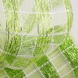 10  Metallic Check Mesh: Apple Green & White (10 Yards) Supply