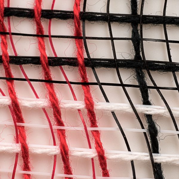 10  Fabric Mesh: Black, Red, White Plaid Online Sale