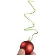 30MM Matte Ball Ornament On Wire: Red (72) Online now