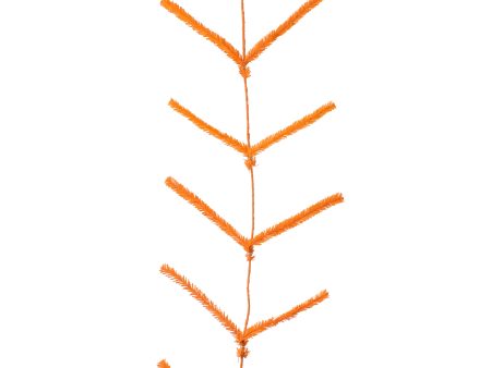 Tinsel Work Garland: Orange (9 ft) Online now