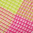 10  Fabric Mesh: Lime & Fuchsia Plaid Online now