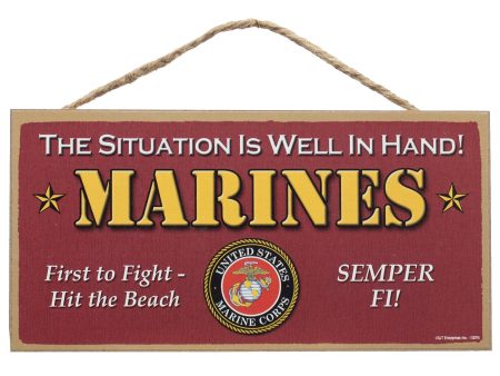 10  Wooden Sign: Marines Discount