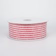 1.5  Iced Glitter Candy Stripe Ribbon (10 Yards) For Sale