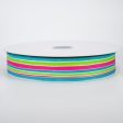 1.5  Variating Stripe Ribbon: Teal, Lime, Fuchsia (50 Yards) Online Sale