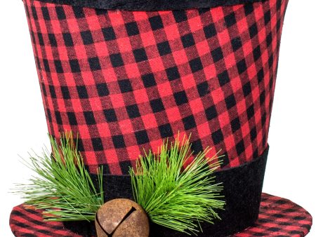 10  Buffalo Plaid Top Hat Decoration Online Sale