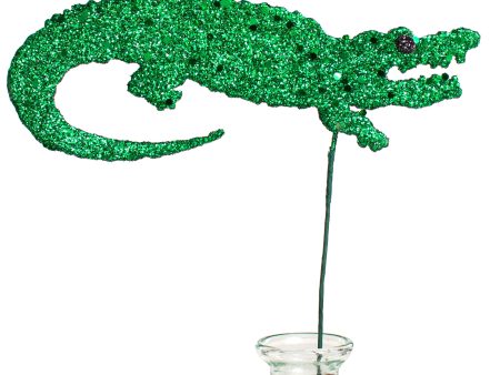 13  Glittered Gator Pick: Green on Sale