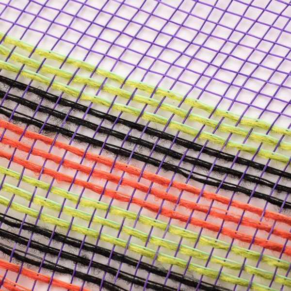 10  Border Stripe Mesh: Purple, Orange, Black, Fresh Green Online