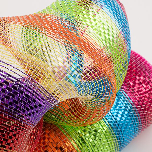 10  Bright Metallic Mesh: Rainbow (10 Yards) Discount